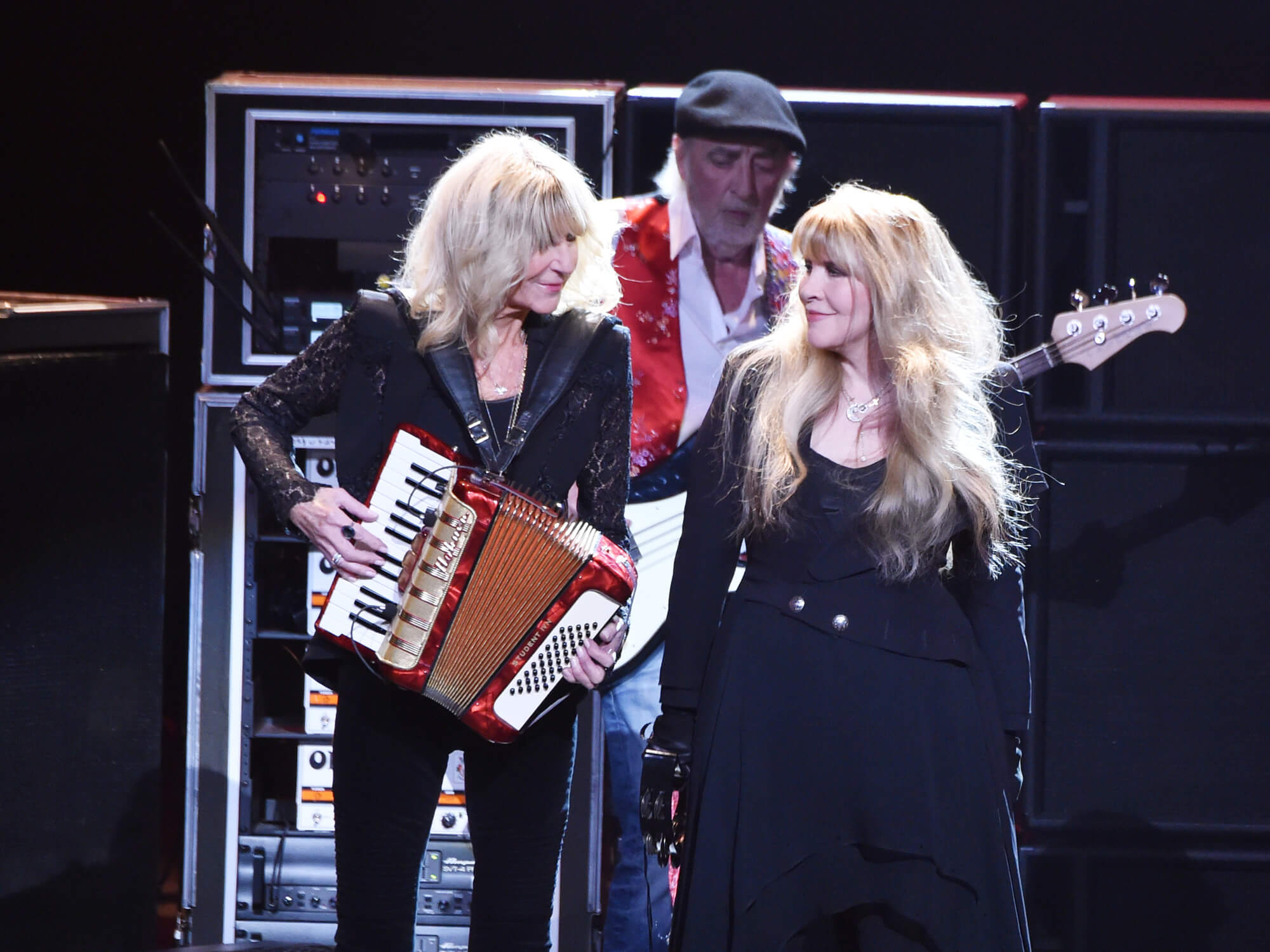 Christine McVie and Stevie Nicks of Fleetwood Mac