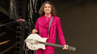 Henri Cash of Starcrawler performs on day 3 of Festival d'&eacute;t&eacute; de Qu&eacute;bec on July 08, 2023 in Quebec City, Quebec.