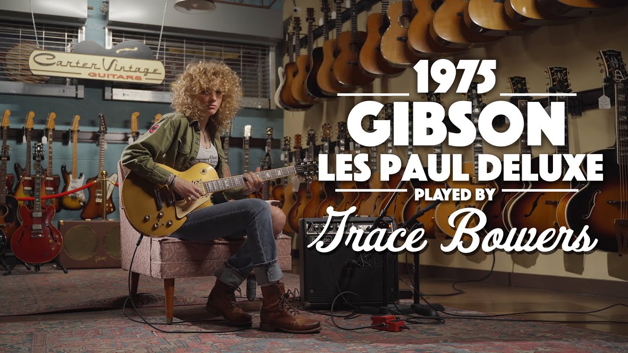 1975 Gibson Les Paul Deluxe played by Grace Bowers - YouTube