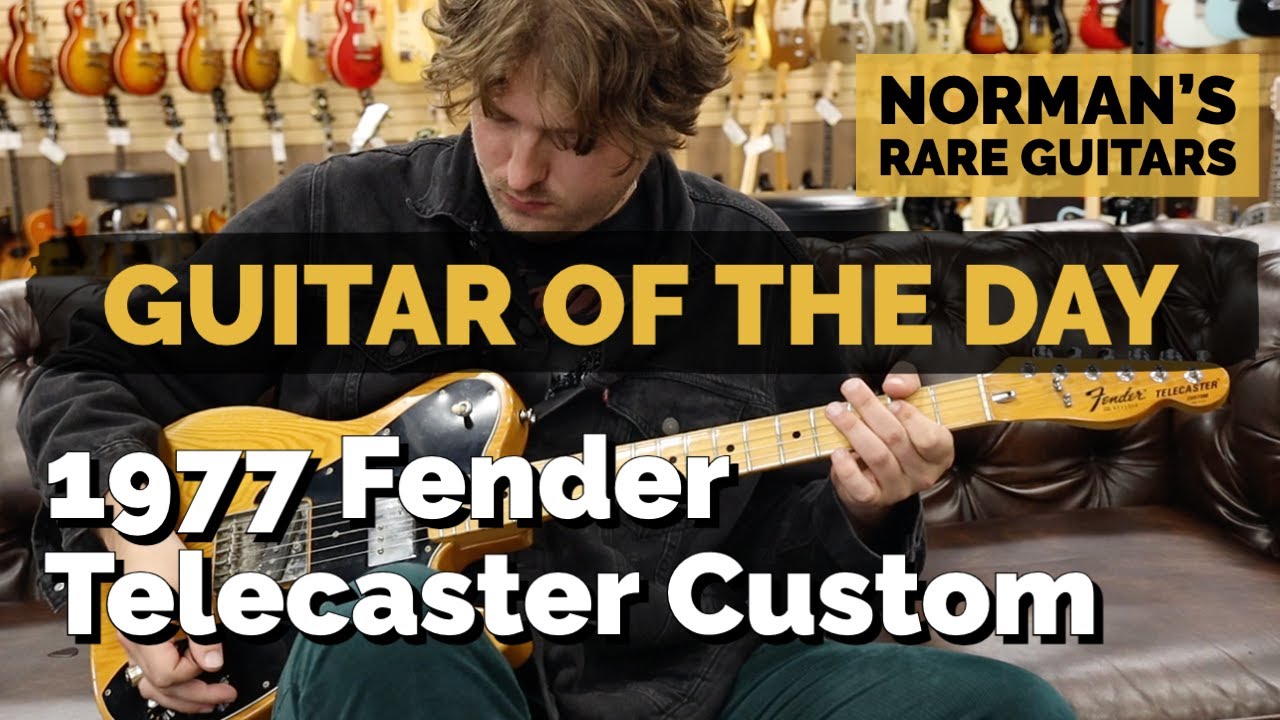 Guitar of the Day: 1977 Fender Telecaster Custom Natural | Norman's Rare Guitars - YouTube