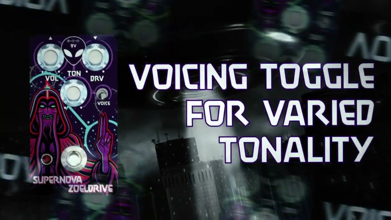 Supernova Zoeldrive - Overdrive / Boost Pedal from Interstellar Audio Machines - YouTube
