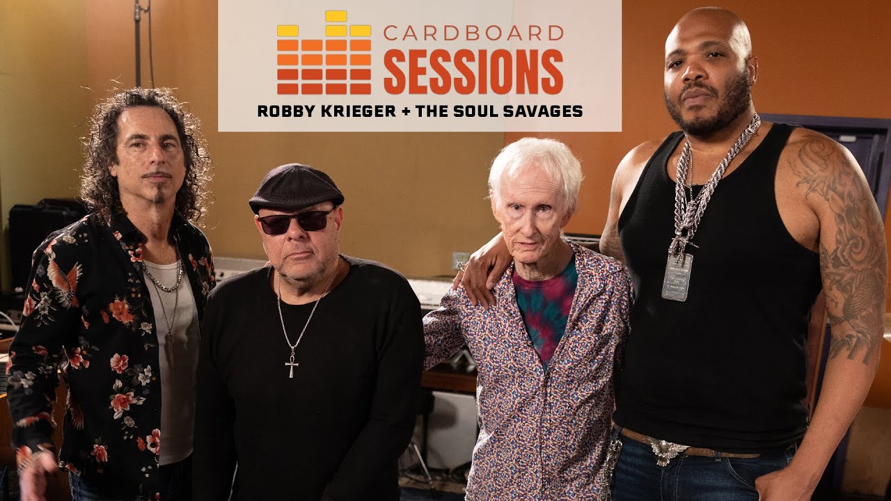 CARDBOARD SESSIONS ~ ROBBY KRIEGER AND THE SOUL SAVAGES ~ Ep 1 LITTLE RED ROOSTER ~ #25 - YouTube