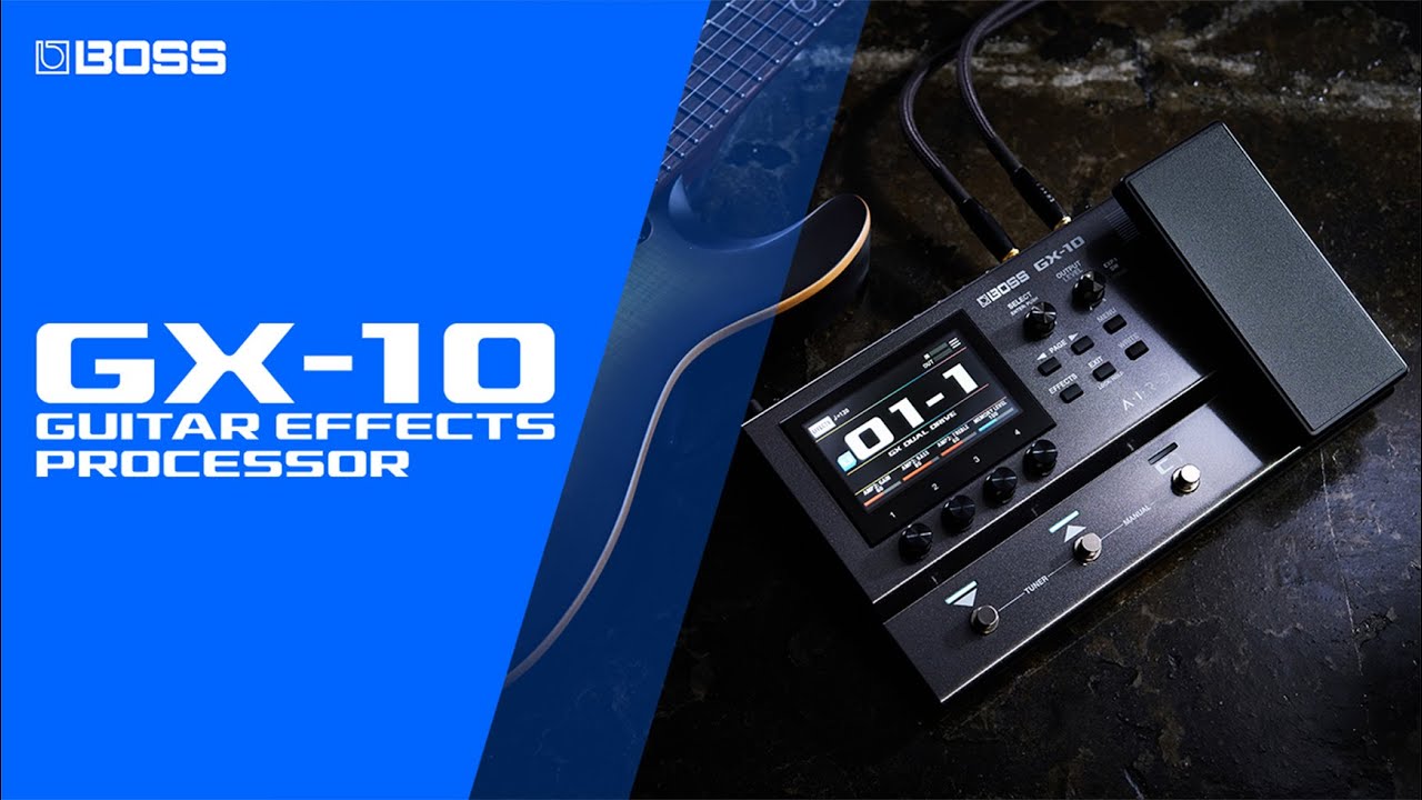 BOSS GX-10 Guitar Effects Processor | Colorful Tones, Portable Design - YouTube