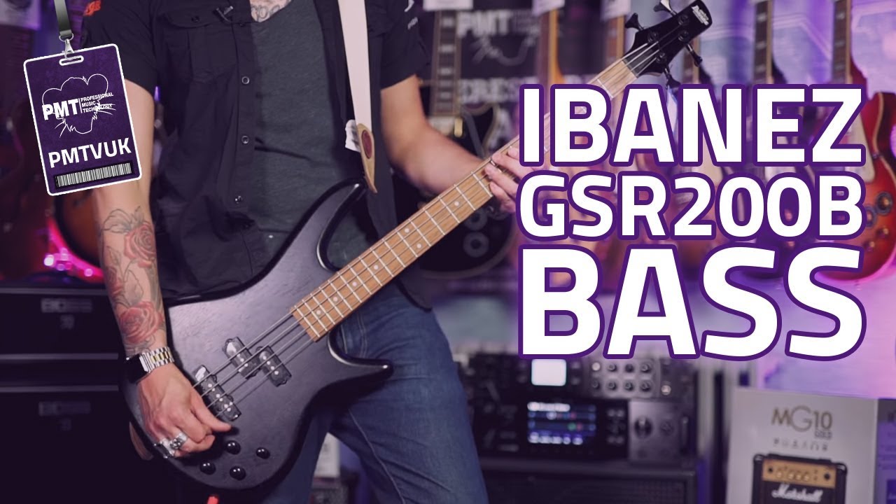 Ibanez GSR200B Gio Bass Guitar Review - A Cheap Bass Guitar That Doesn't Suck - YouTube