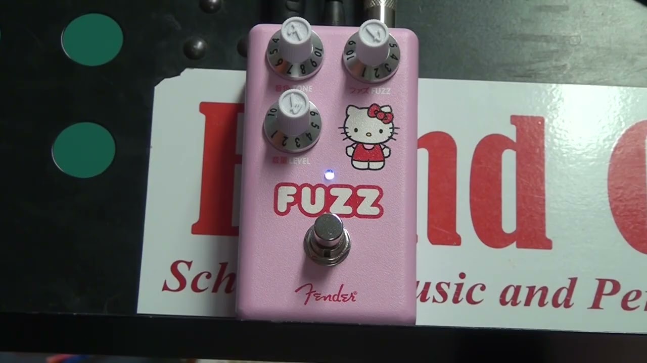 Fender Hello Kitty Fuzz Review No Talking - YouTube