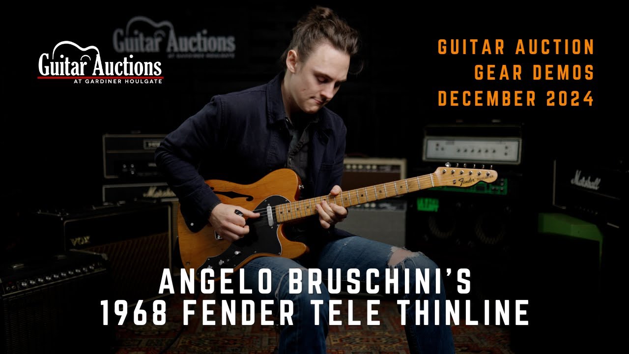 Massive Attack | Angelo Bruschini's 1968 Fender Tele Thinline | Dec 24 Gear Demo | Guitars at GH - YouTube