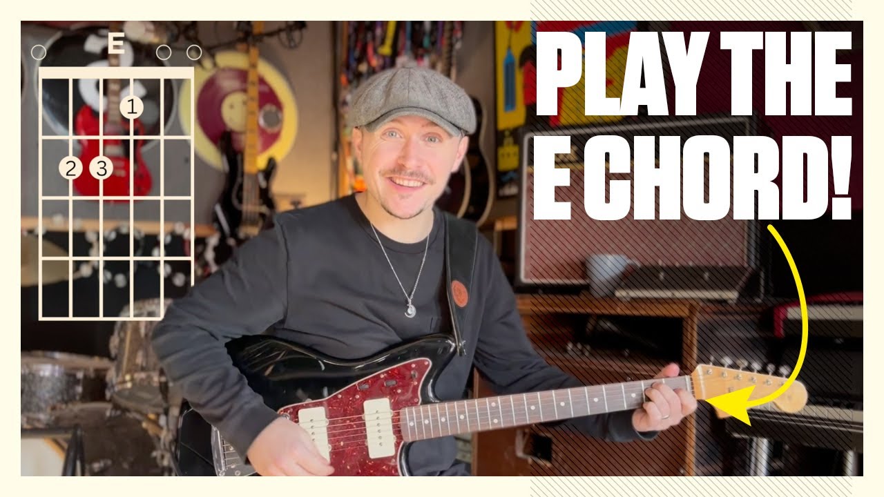 How to play the E chord! (And Em!) Beginner guitar lesson 2 - YouTube
