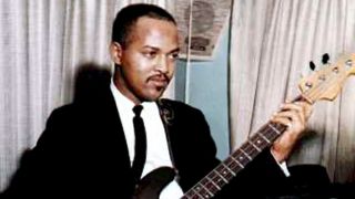 Motown bassist James Jamerson a key member of the studio band known as the Funk Brothers poses for a photo circa 1965 in Detroit, Michigan.