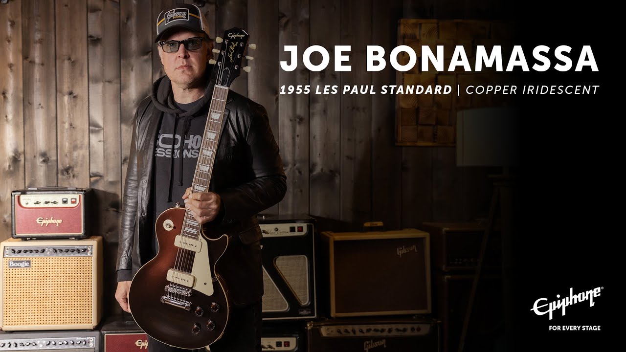 Joe Bonamassa Introduces the Epiphone 1955 Les Paul Standard - YouTube