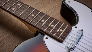 The neck of the Fender Standard Telecaster