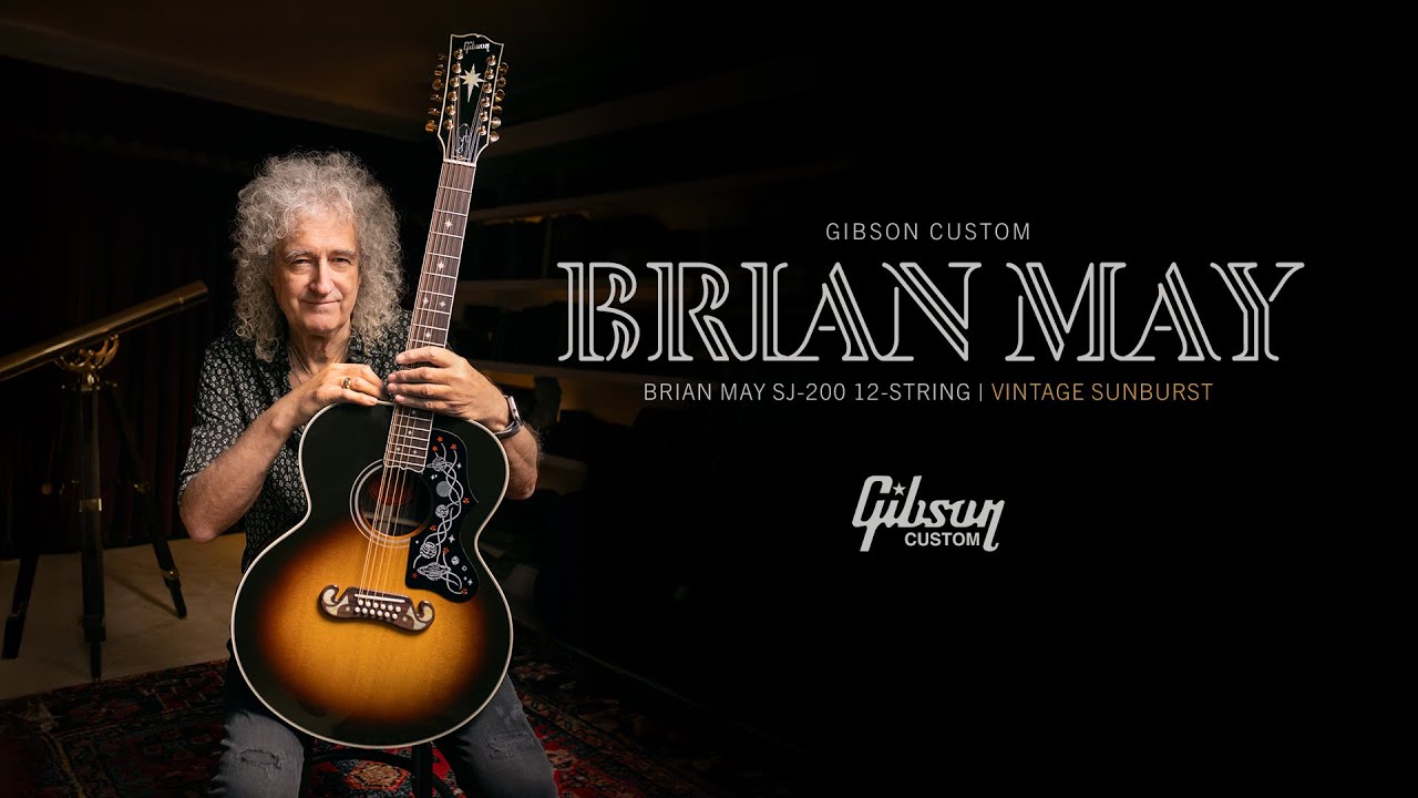 Brian May introduces his Gibson SJ-200 12-String | Vintage Sunburst - YouTube