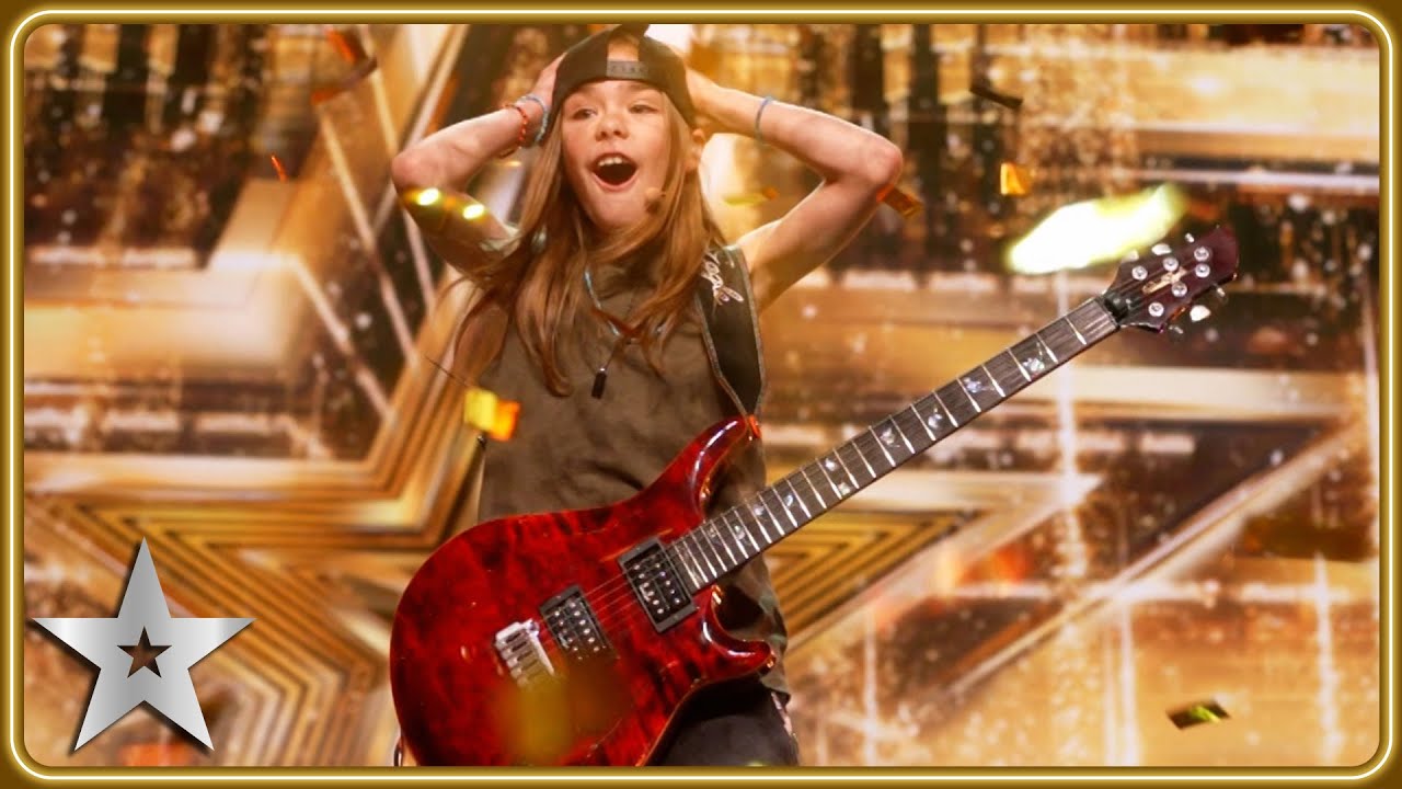 GOLDEN BUZZER winner Olly Pearson rocks with QUEEN guitar solo! | Auditions | BGT 2025 - YouTube