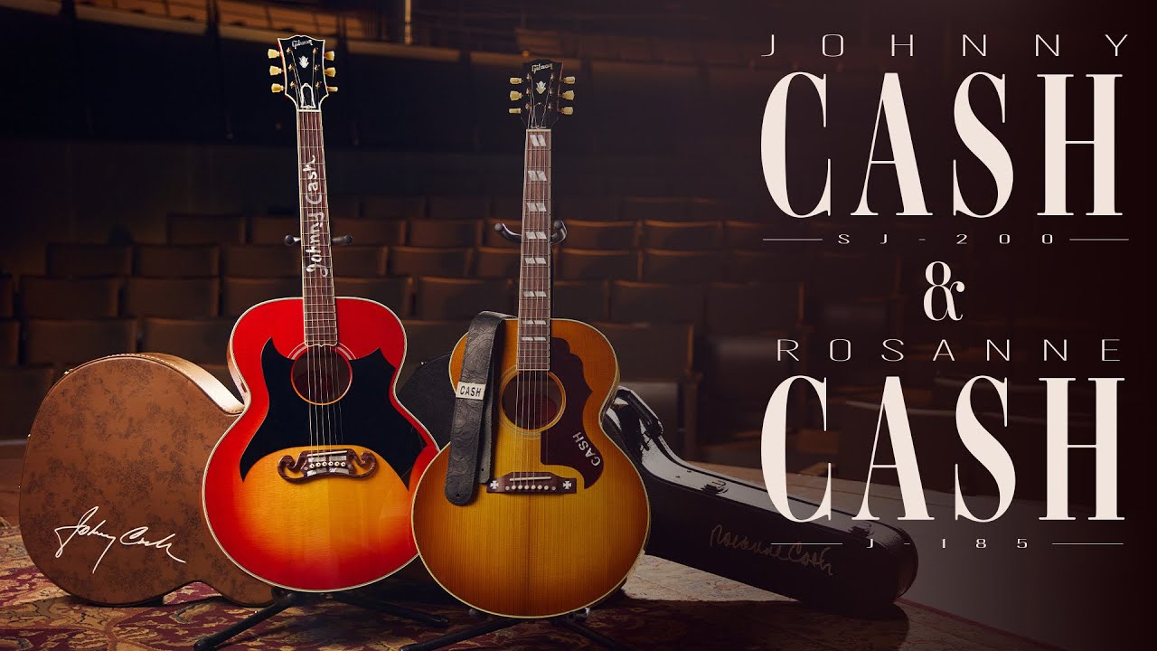 Introducing the Johnny Cash SJ-200 & Rosanne Cash J-185 Custom Acoustics - YouTube