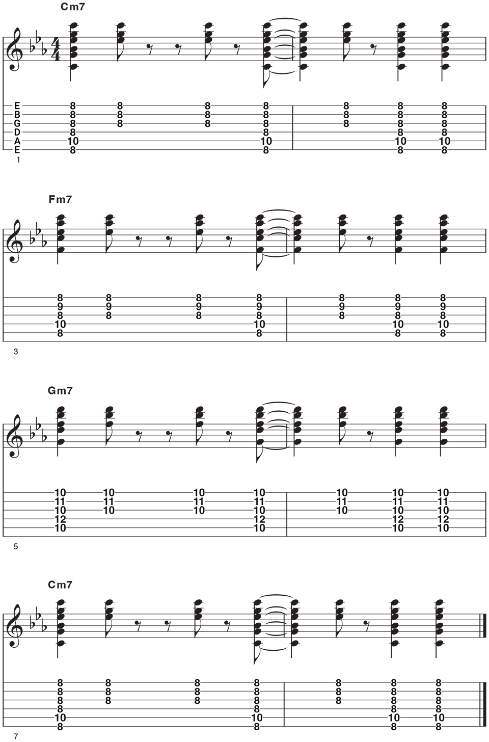Minor 7 progression