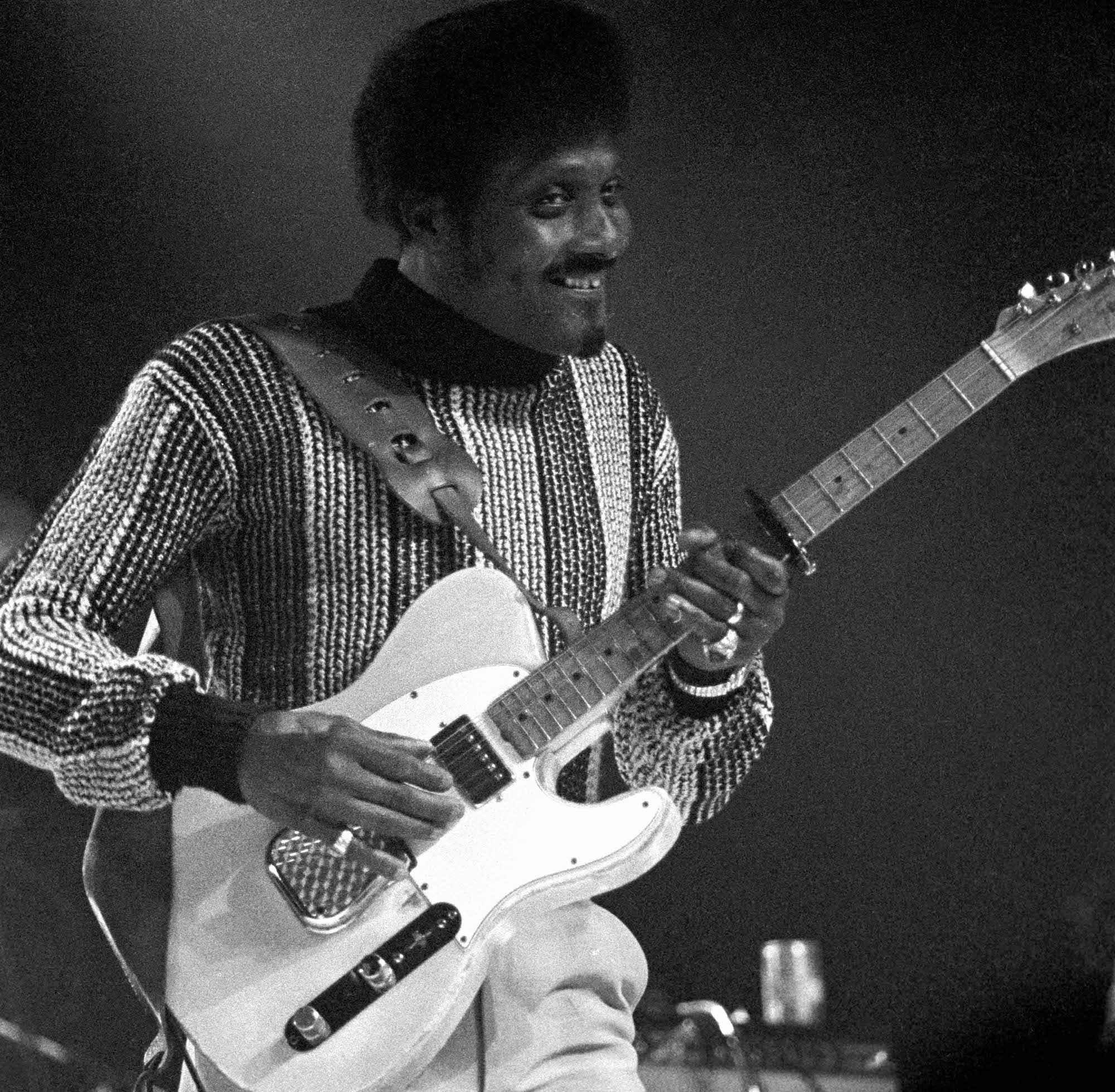 Albert Collins performs onstage