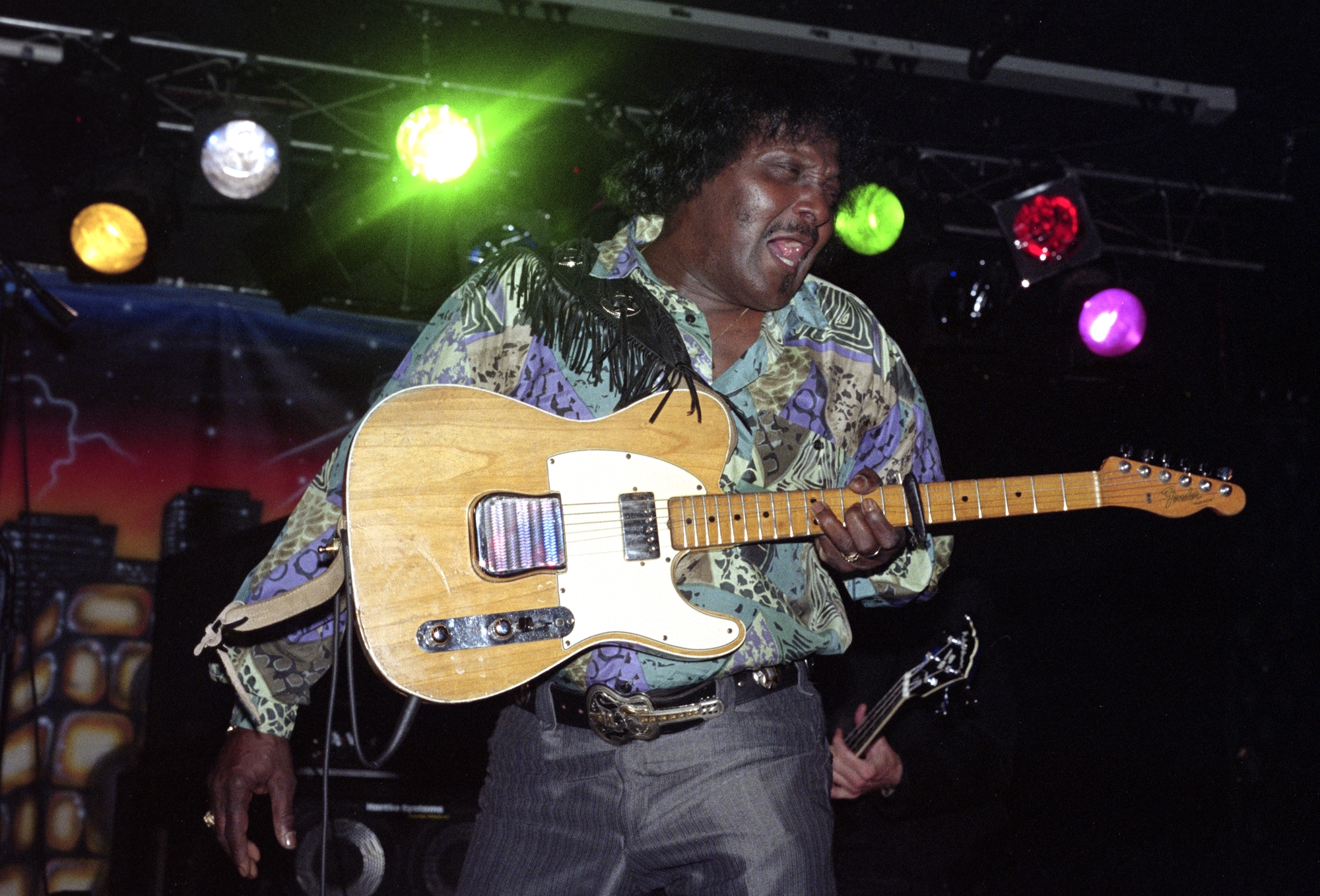 Albert Collins performs at the South Bay Blues Awards in Santa Clara, California on November 15, 1992