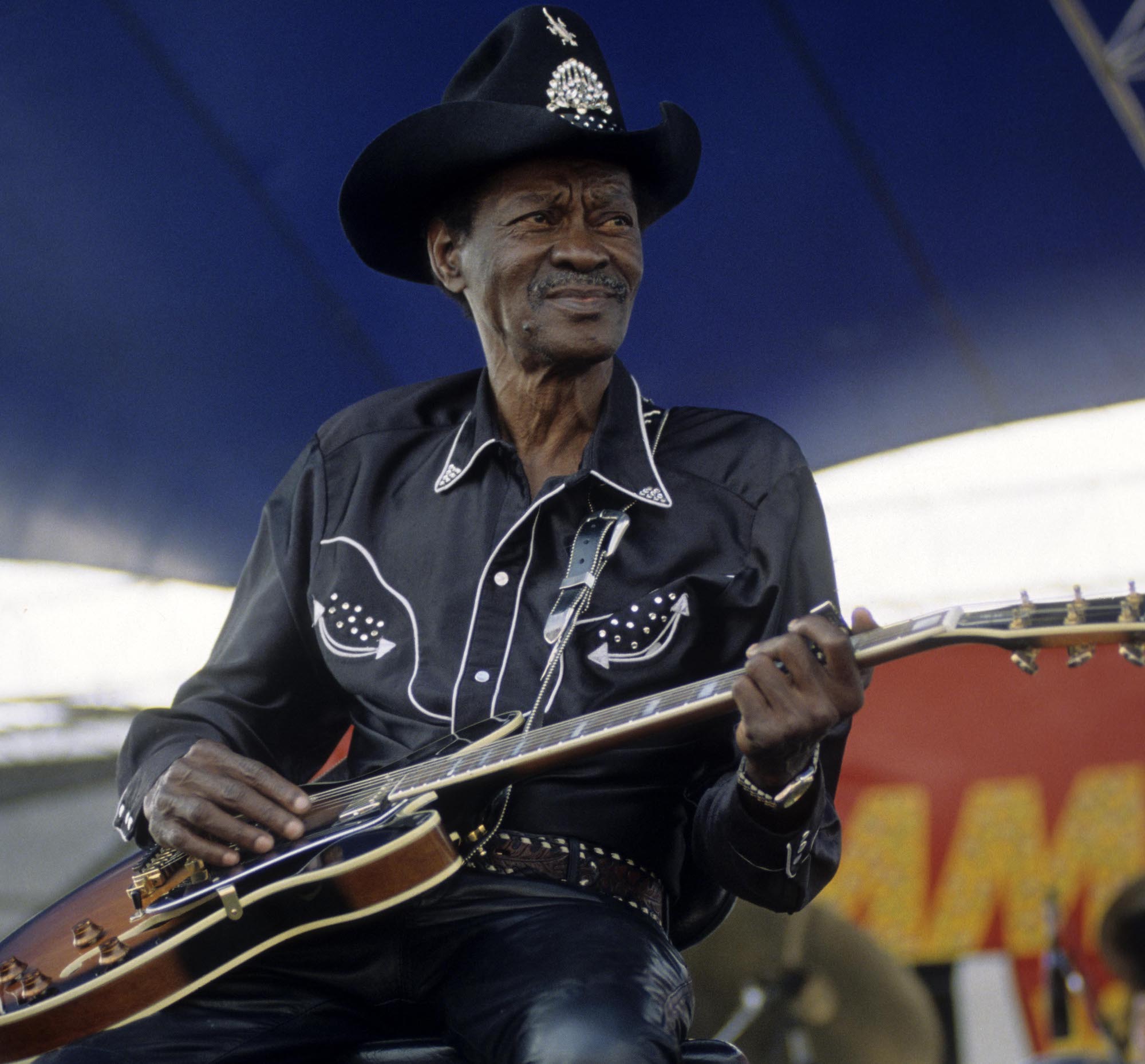 Clarence &ldquo;Gatemouth&rdquo; Brown performs onstage