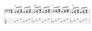 Arpeggios in a 6/8 feel