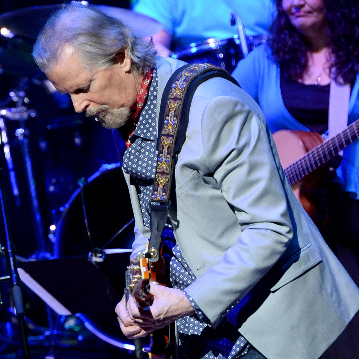 Nashville Cats Mac Gayden performs during, Listen To The Band: The Nashville Cats In Concert With Special Guests For "Dylan, Cash, And The Nashville Cats" Exhibition Opening Weekend at the Country Music Hall of Fame and Museum on March 28, 2015 in Nashville, Tennessee