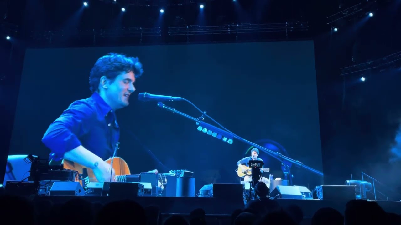 John Mayer - Last Train Home (12 string guitar accoustic) - Dublin - YouTube