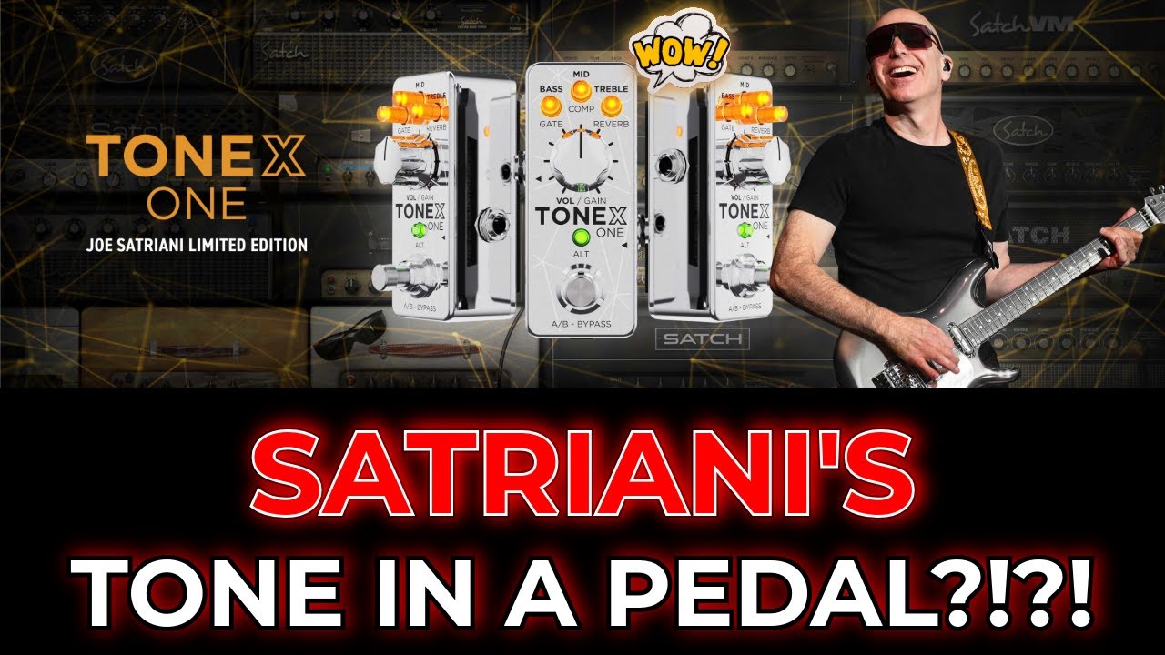 Joe Satriani&rsquo;s NEW Signature Pedal &ndash; ToneX One Sounds INSANE! (PLUS Tonex Pedal Editor!) - YouTube