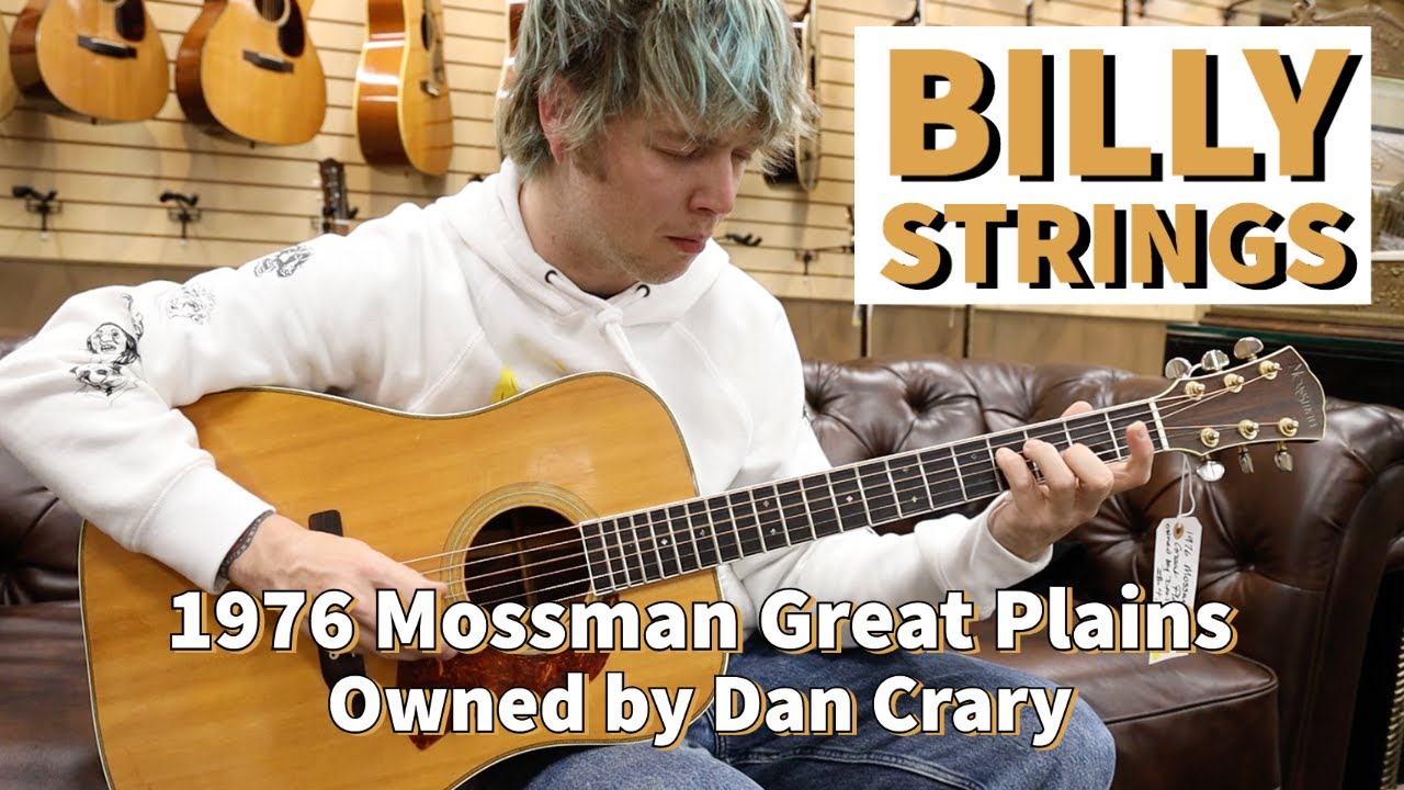 Billy Strings playing a 1976 Mossman Great Plains Owned by Dan Crary at Norman's Rare Guitars - YouTube