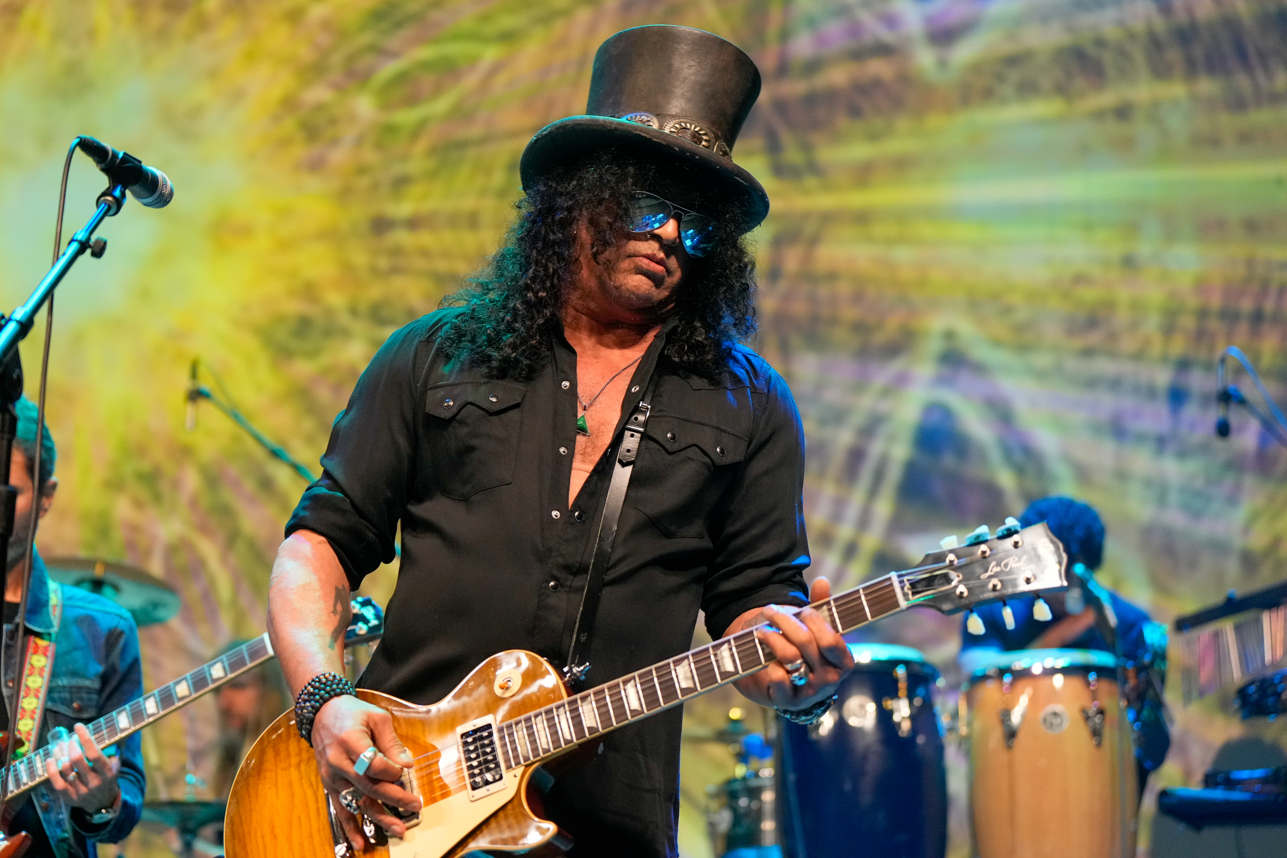 Slash performs during the Allman Betts Family Revival at Ryman Auditorium on December 16, 2024 in Nashville, Tennessee