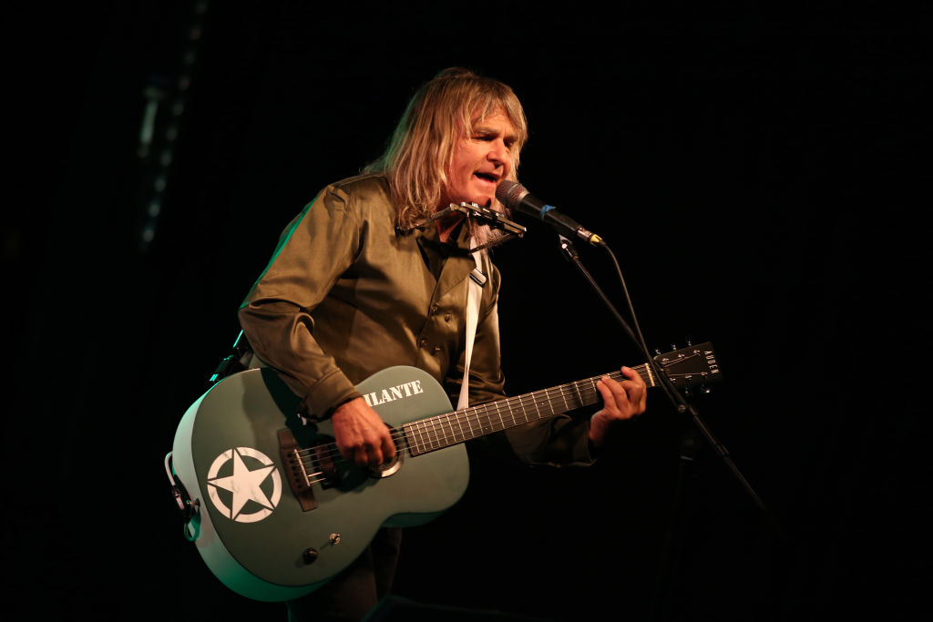 Mike Peters of the Alarm performs at Portsmouth Wedgewood Rooms on June 07, 2023 in Portsmouth, England