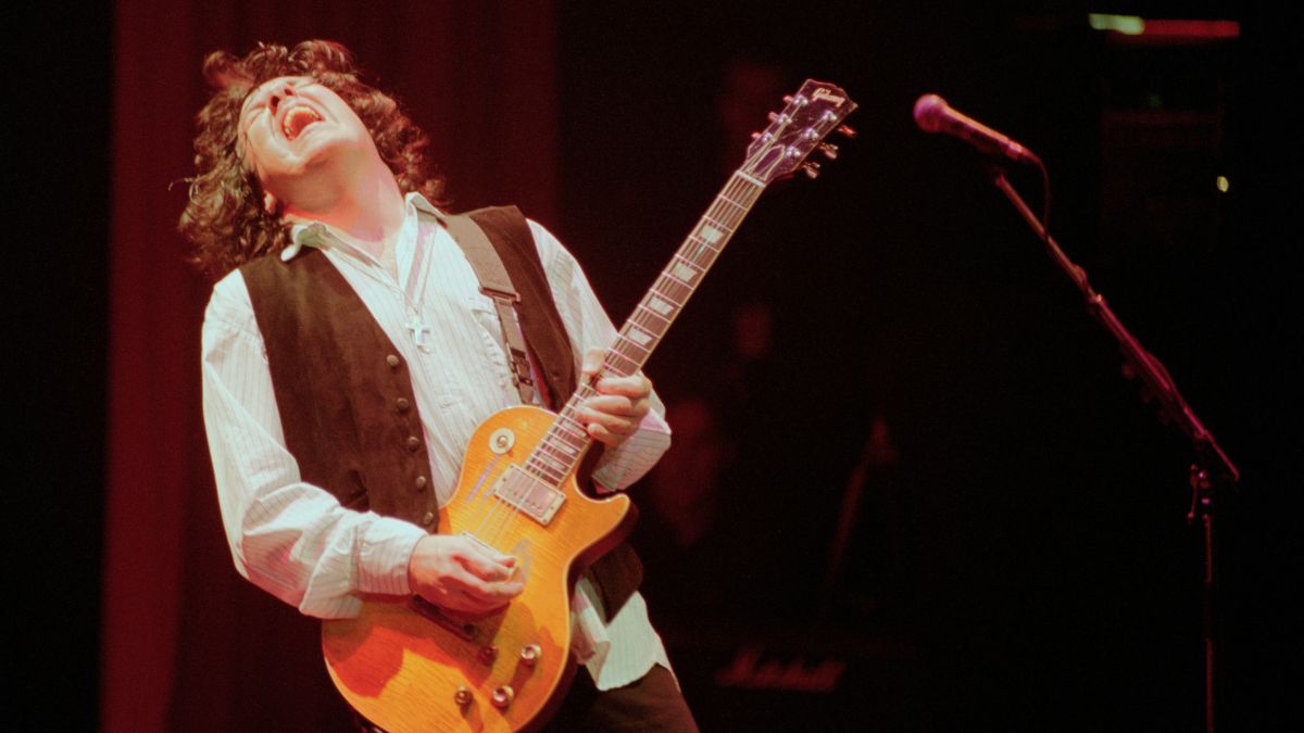 Gary Moore performs onstage