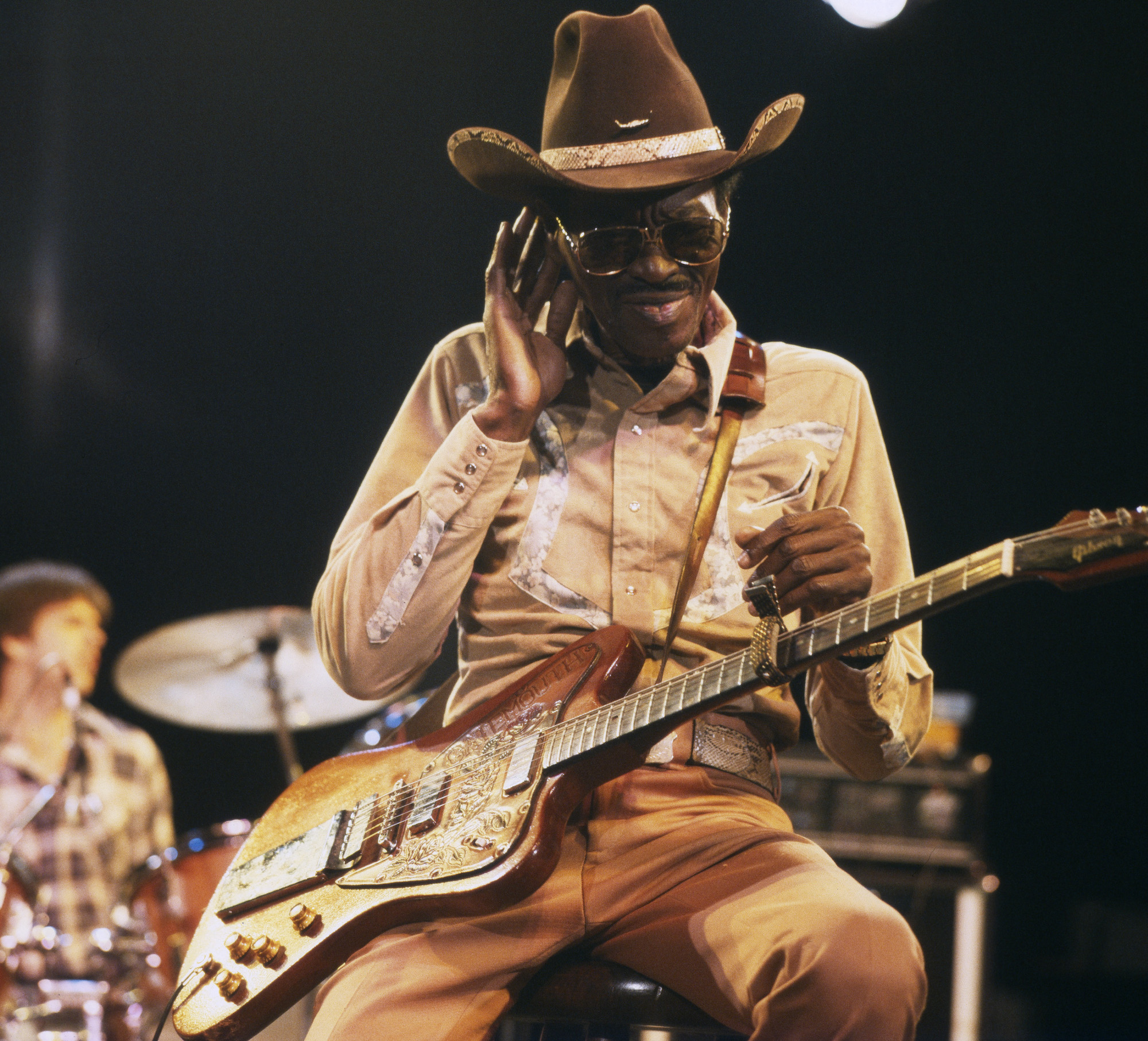 Clarence &ldquo;Gatemouth&rdquo; Brown performs onstage in Berlin, Germany in 1980