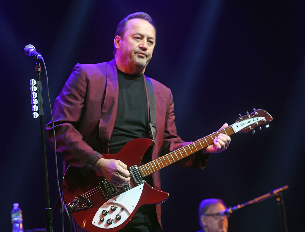 Jim Babjak of The Smithereens In Concert with Special Guest Marshall Crenshaw performs on December 3, 2022 in Carteret, New Jersey