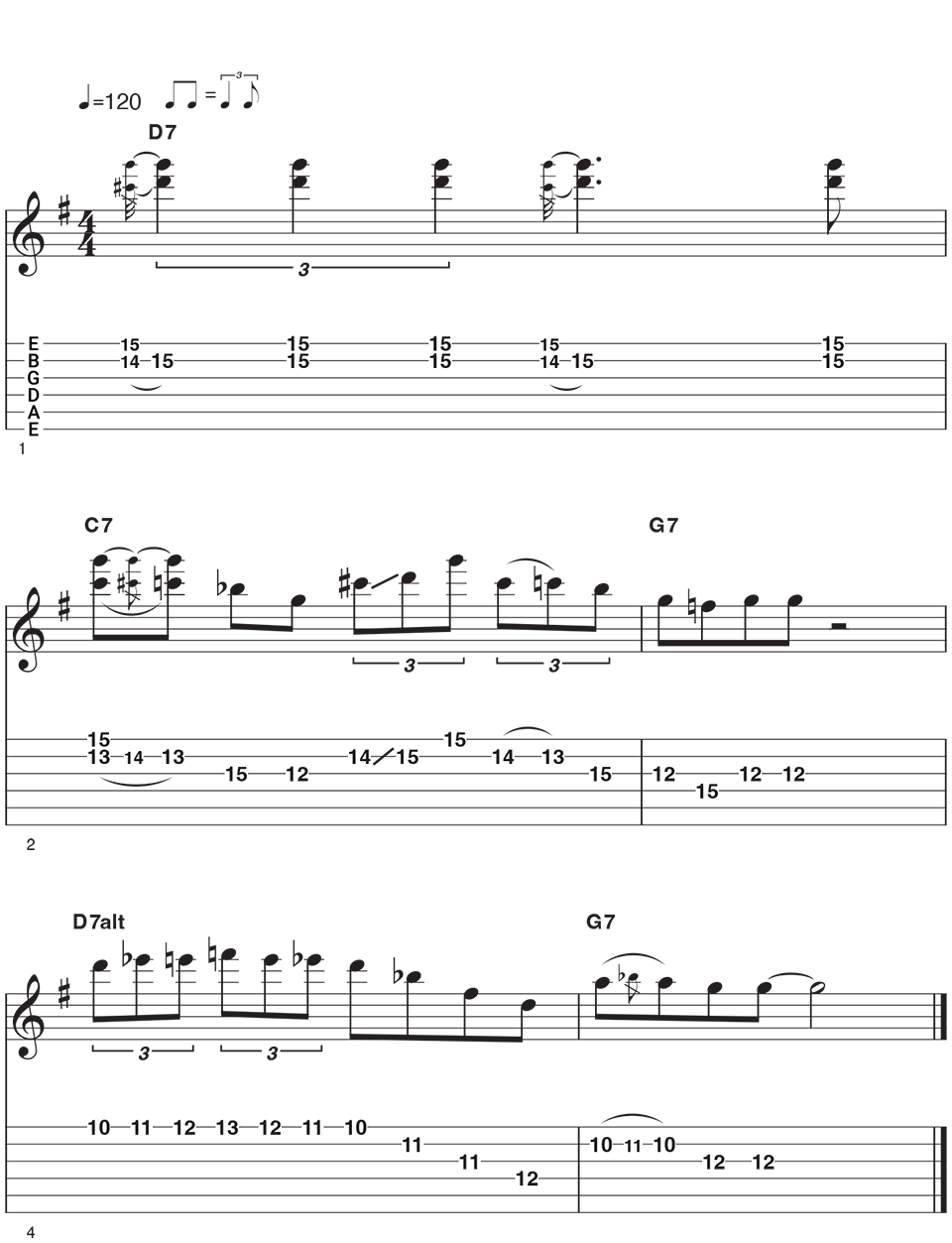 Vintage Blues Licks Example 4