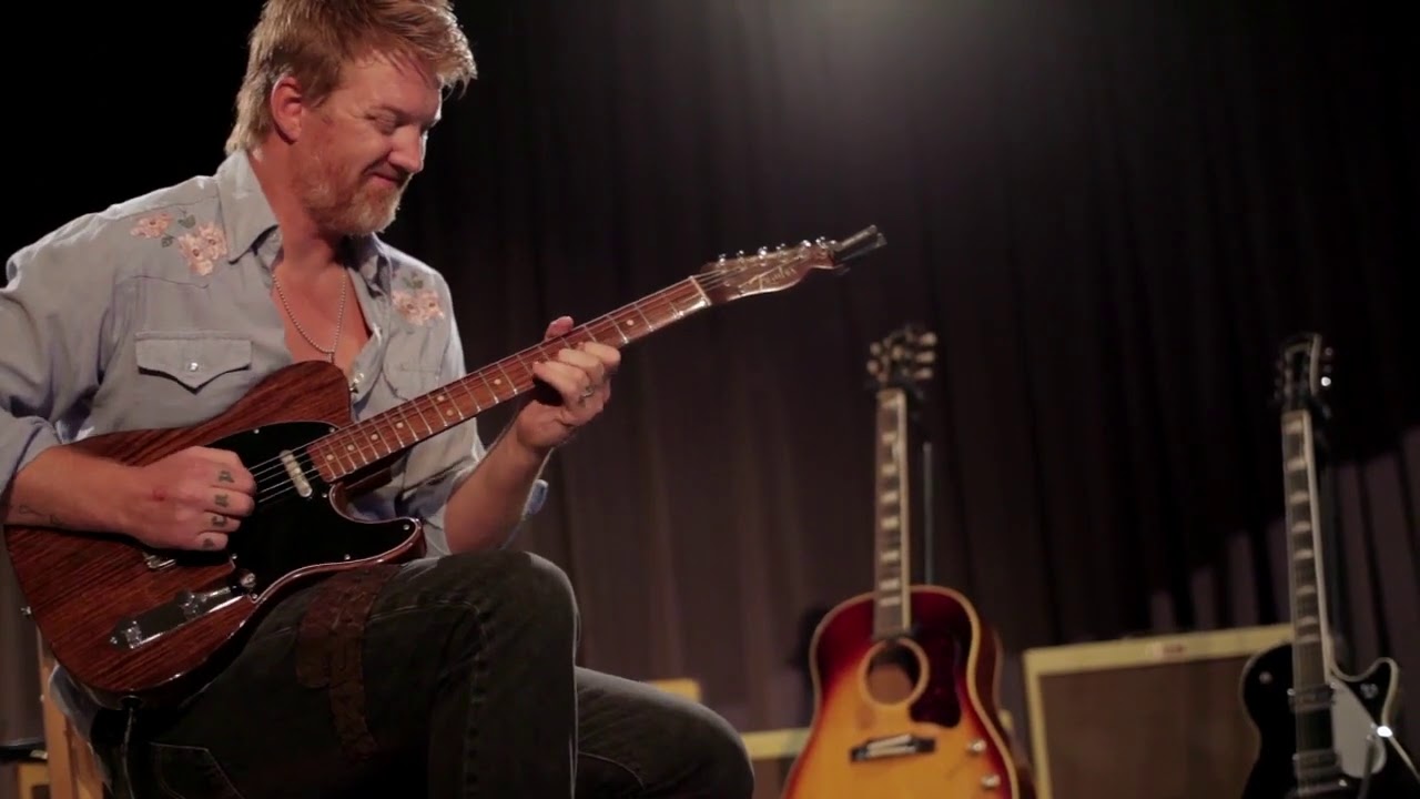Josh Homme playing George Harrison's Telecaster - YouTube
