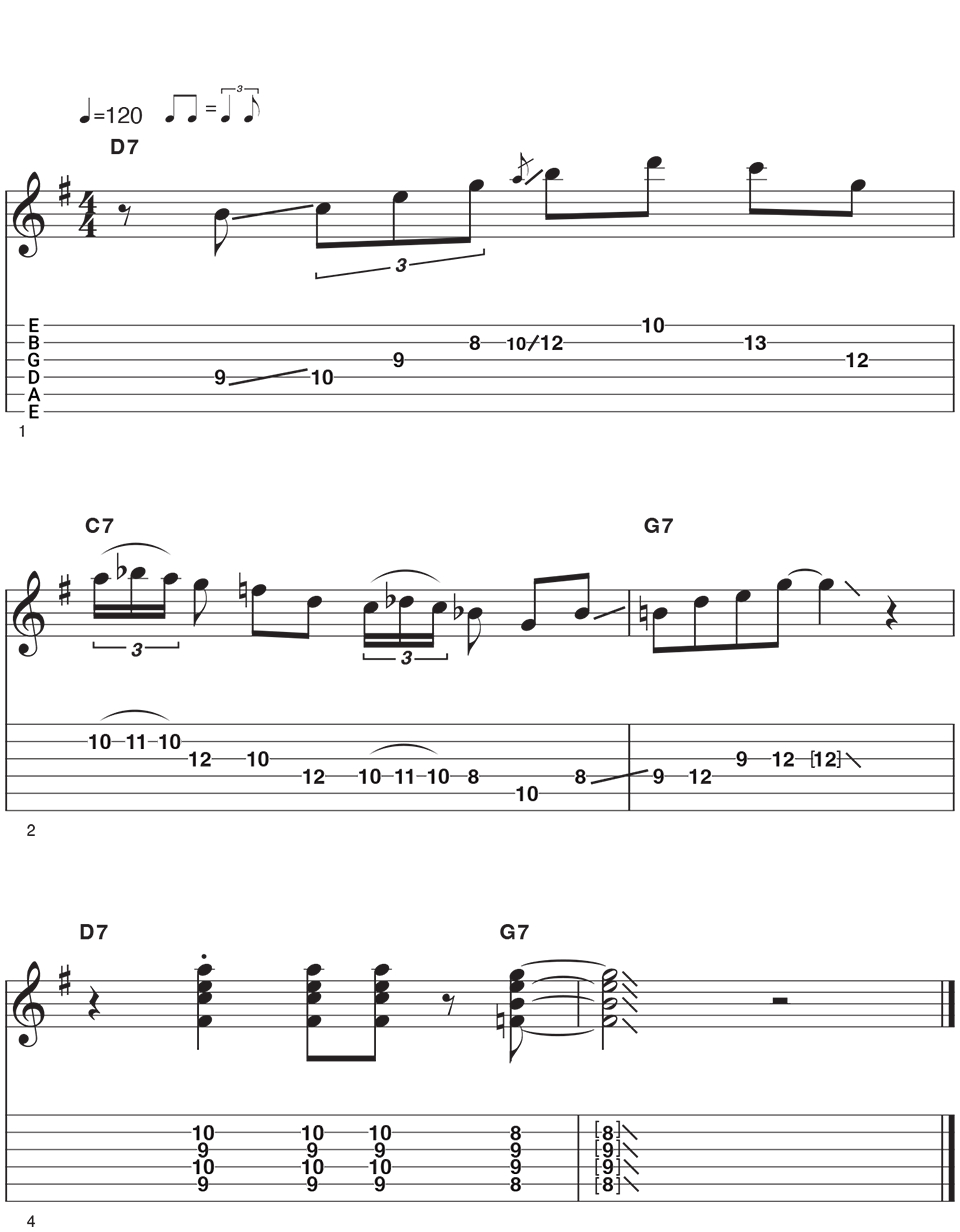 Vintage Blues Licks Example 6