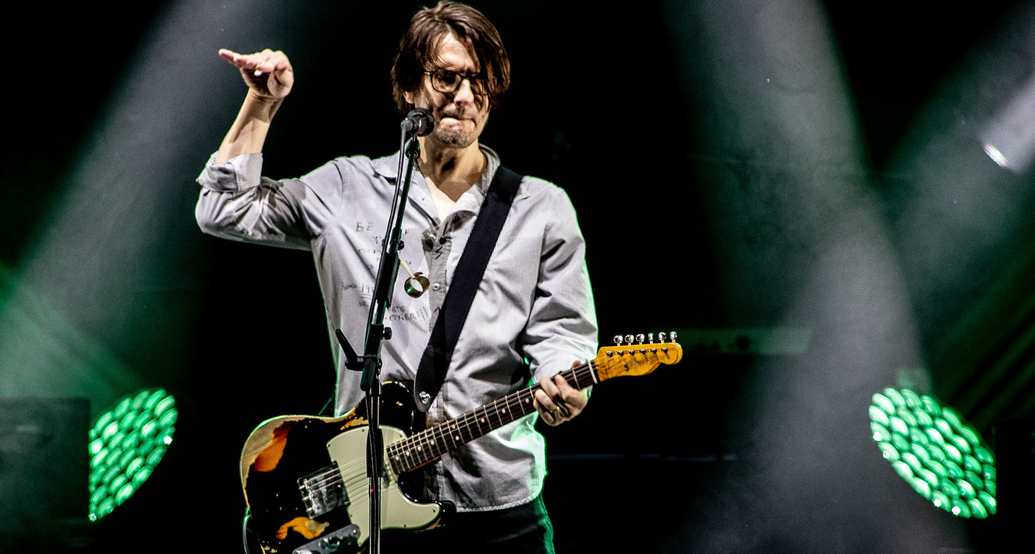 Steven Wilson plays his Custom Shop Fender Telecaster onstage with Porcupine Tree &ndash; that Tele is all over his new solo album, The Overview Effect