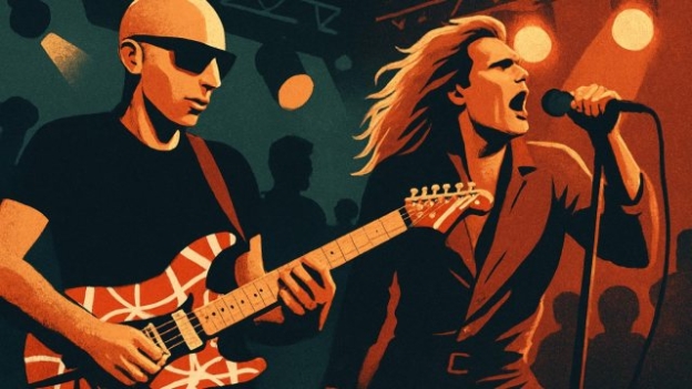 Joe Satriani Says David Lee Roth Once Floated a Van Halen Tribute Band Before Eddie Van Halen’s Death hero image
