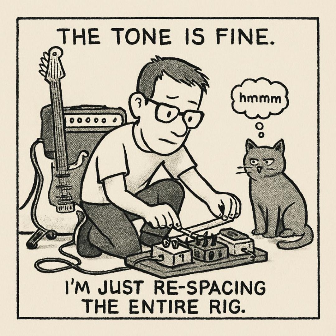 String Theory #41: The Tone Is Fine, I’m Just Re-spacing the Entire Rig cartoon image